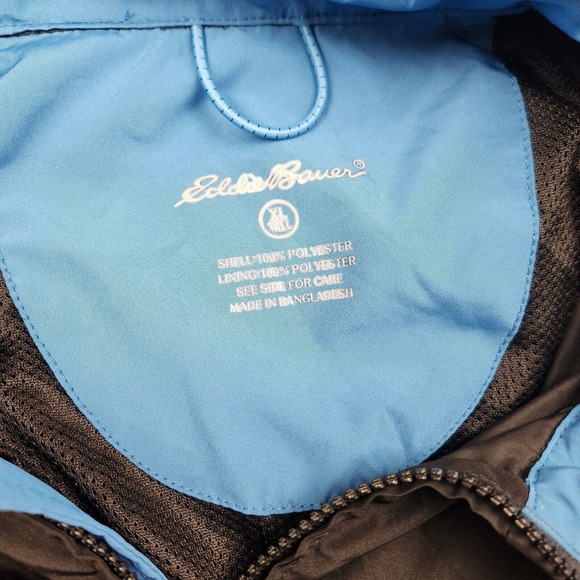 Mens Eddie Bauer size XL Tall Black Vented Packable Windbreaker Jacket - Picture 3 of 8